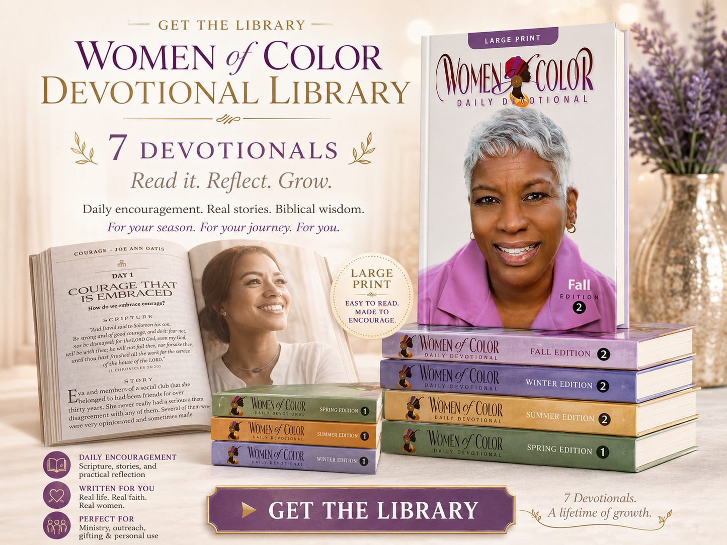 Women of Color Devotional Library - 7 Different Books