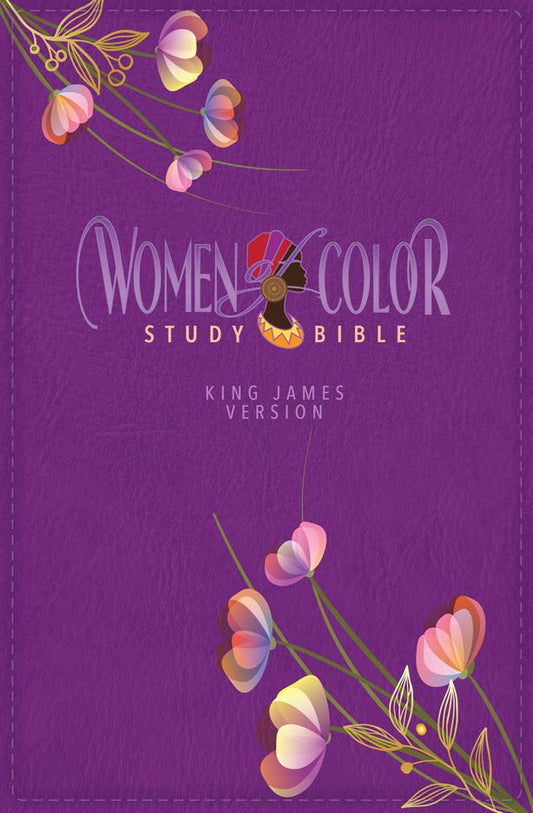 The New Women of Color Study Bible  Purple Luxleather Edition x 8