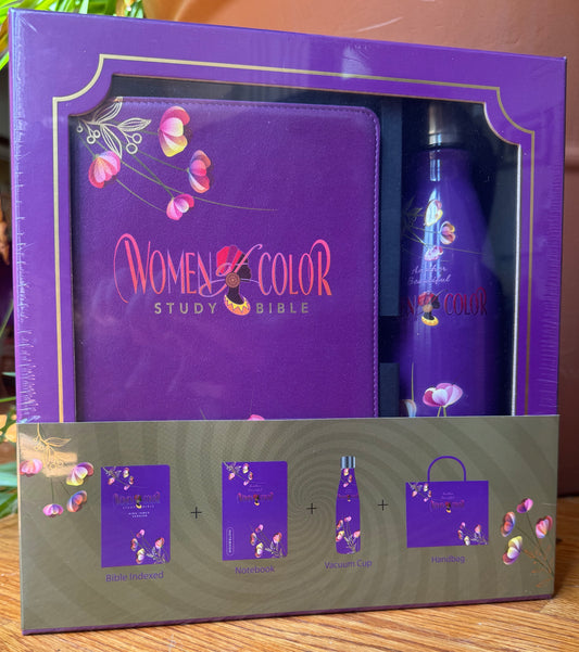 Women of Color Premium Gift  3-Pack Purple - with 4 items packaged for giving