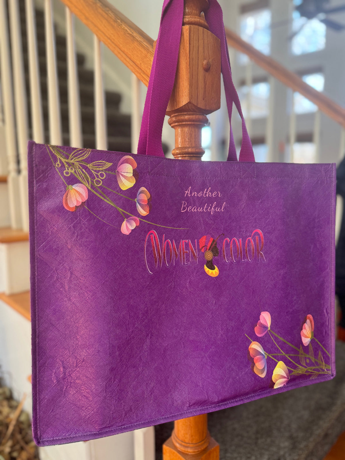 Women of Color purple tote