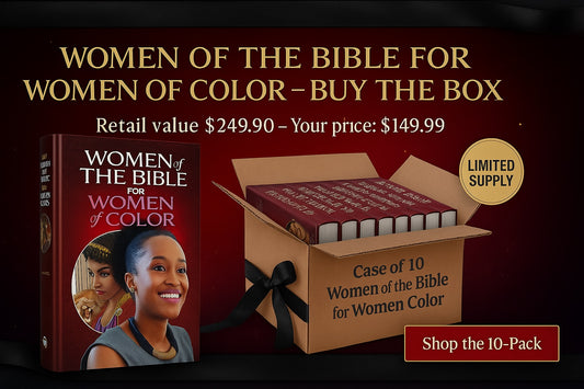 Women of the Bible for Women of Color -HARDCOVER  Box of 10 - Black Ribbon Sale